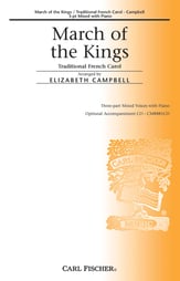 March of the Kings Three-Part Mixed choral sheet music cover